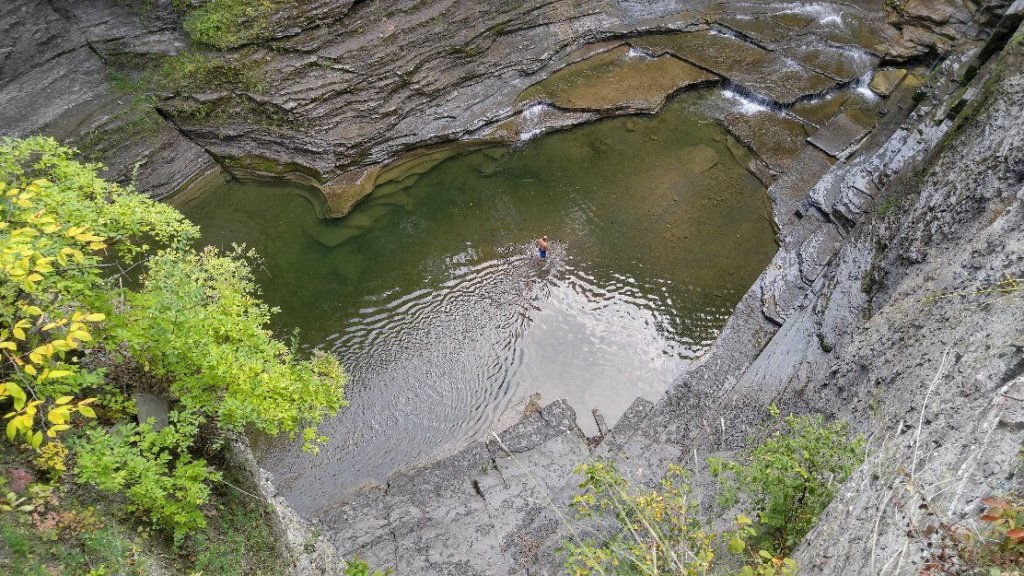 Herzförmiger Pool im Robert Treman State Park