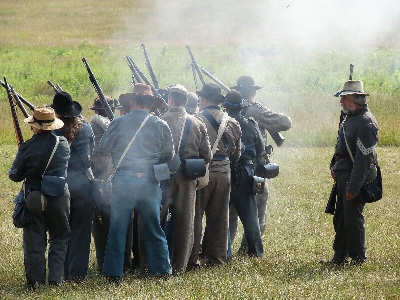 Soilders in Gettysburg