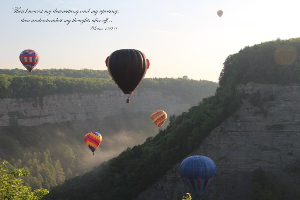 Thou knowest my thoughts - Hot Air Balloons - Letchworth State Park